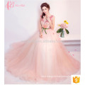 New Appliqued Beaded Ball Gown Evening dress with a ribbon